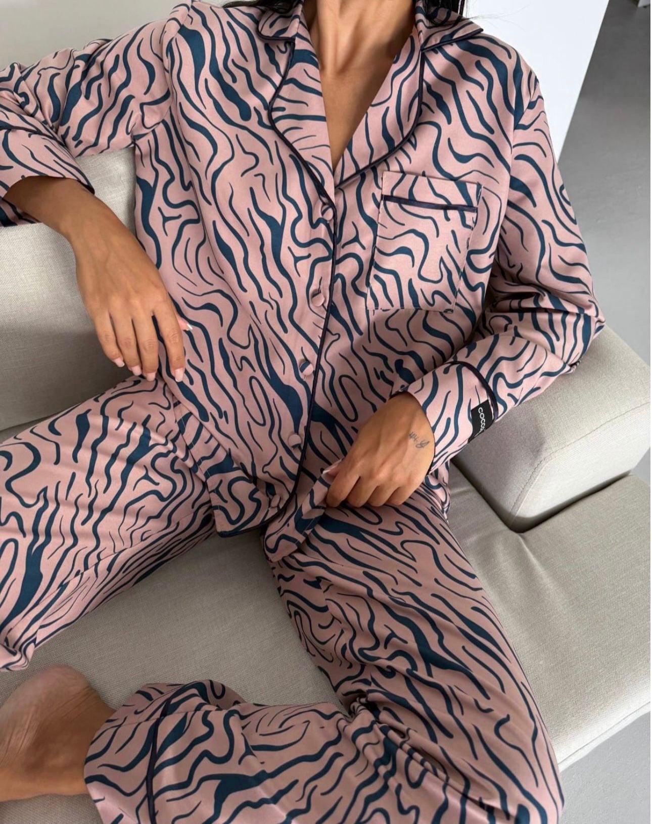 Wavy Line Abstract Pyjamas