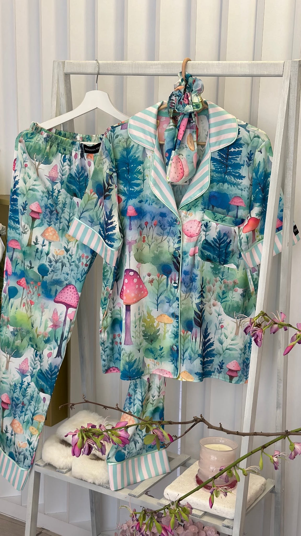 Enchanted Forest Satin Pyjamas