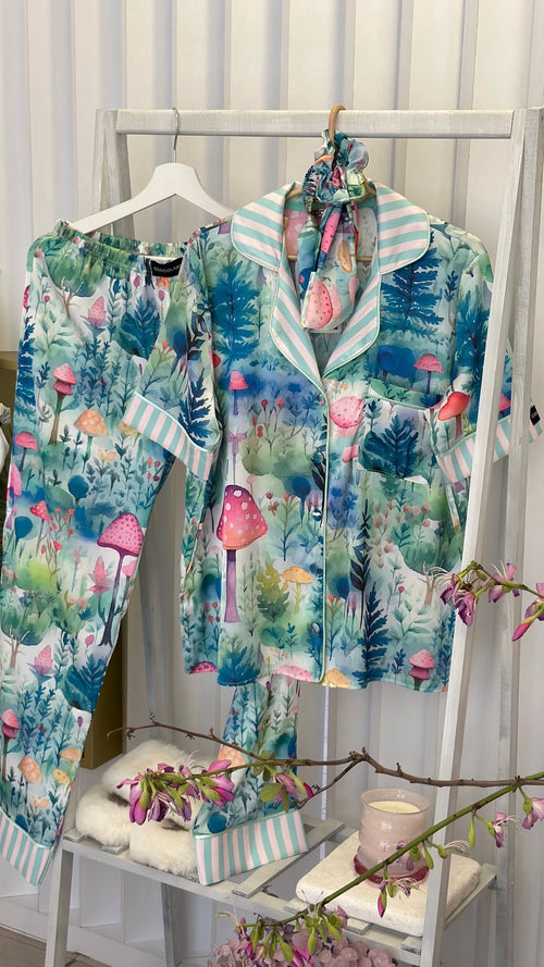 Enchanted Forest Satin Pyjamas